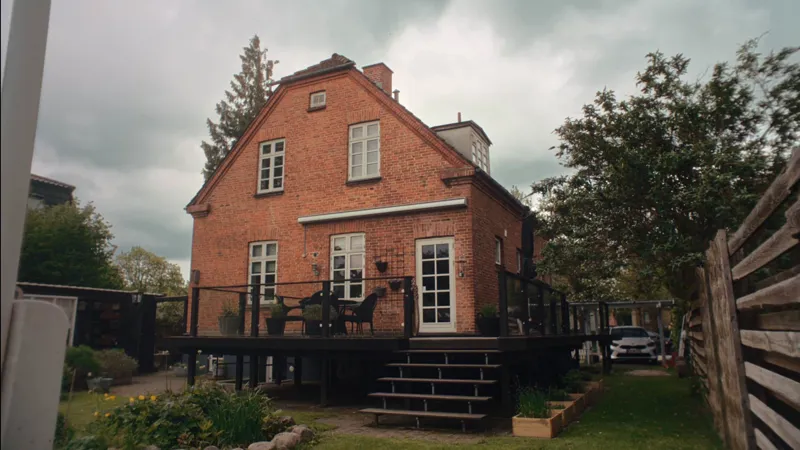 Rød murstensvilla