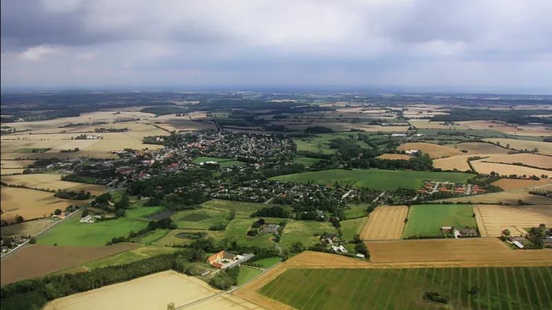 Landskabsbillede over Danmark