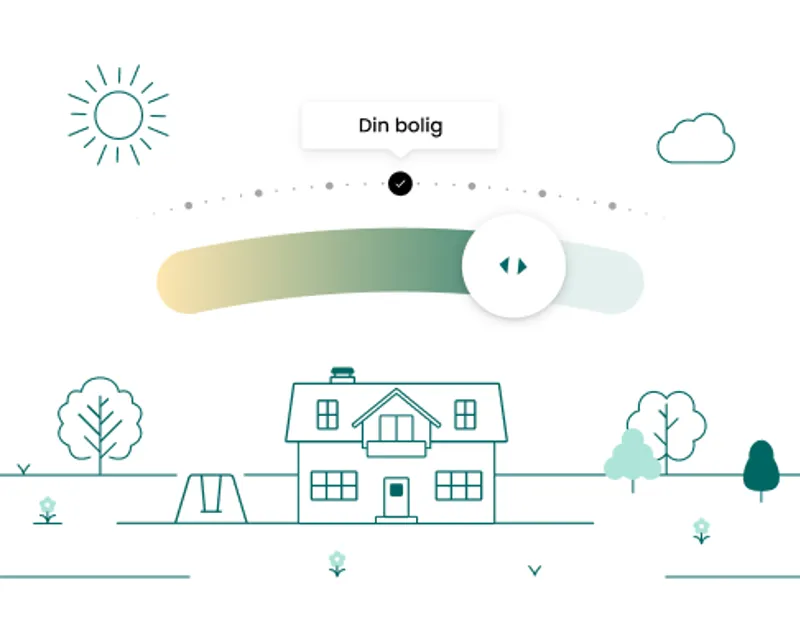 Grafik af BoligSkøn-værktøjet